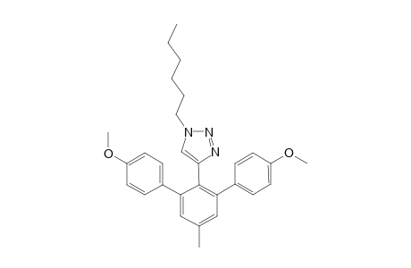 4-{2,6-Di-(4-methoxyphenyl)-4-methylphenyl}-1-n-hexyl-1H-1,2,3-triazole