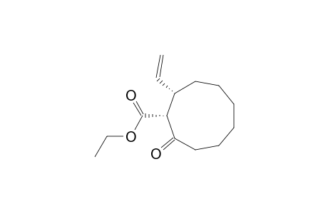 Cyclononanecarboxylic acid, 2-ethenyl-9-oxo-, ethyl ester, (1R*,2S*)-