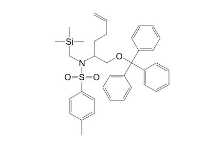 (RAC)-4-METHYL-N-TRIMETHYLSILANYLMETHYL-N-(1-TRITYLOXYMETHYLPENT-4-ENYL)-BENZENE-SULFONAMIDE