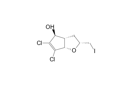 7,8-DICHLORO-6BETA-HYDROXY-3ALPHA-IODOMETHYL-2-OXABICYCLO[3.3.0]OCT-7-ENE