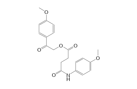 butanoic acid, 4-[(4-methoxyphenyl)amino]-4-oxo-, 2-(4-methoxyphenyl)-2-oxoethyl ester