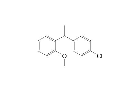 1-Chloranyl-4-[1-(2-methoxyphenyl)ethyl]benzene
