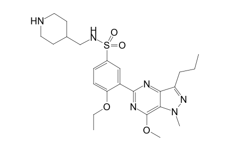 4-Ethoxy-3-(7-methoxy-1-methyl-3-propyl-1H-pyrazolo[4,3-d]pyrimidin-5-yl)-N-[(piperidin-4-yl)methyl]-benzenesulfonamide