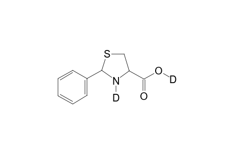 deuterio 3-deuterio-2-phenyl-thiazolidine-4-carboxylate
