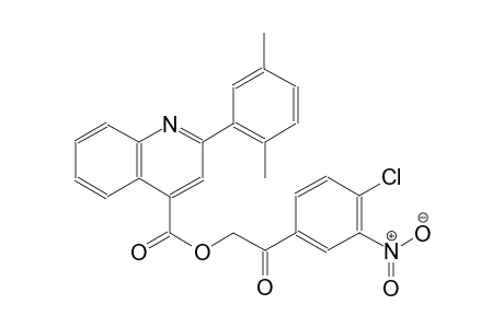 4-quinolinecarboxylic acid, 2-(2,5-dimethylphenyl)-, 2-(4-chloro-3-nitrophenyl)-2-oxoethyl ester