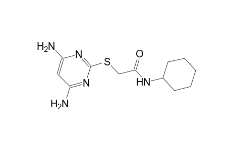 N-cyclohexyl-2-[(4,6-diamino-2-pyrimidinyl)sulfanyl]acetamide