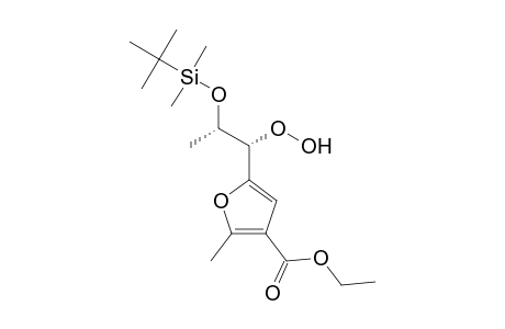 5-[(2S,1S)-2-(tert-Butyldimethylsilyl)oxy-1-hydroperoxypropyl]-2-methyl-3-ethoxycarbonylfuran