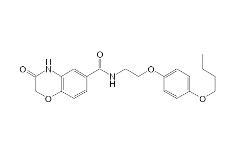 2H-1,4-Benzoxazine-6-carboxamide, N-[2-(4-butoxyphenoxy)ethyl]-3,4-dihydro-3-oxo-