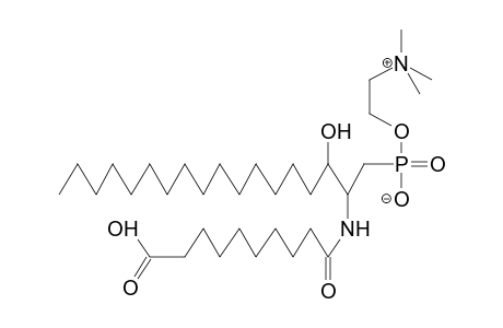 2-(9-CARBOXYNONANOYL)-1-(BETA-N,N,N-TRIMETHYLAMMONIOETHYLPHOSPHONO)-1-DEOXY-RAC-SFINGANIN