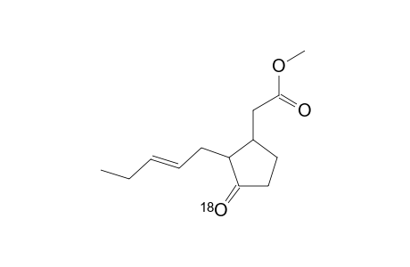 Methyl [O(18)]-5-pent-2'-enyl)-4-oxocyclopentyl-1-acetate