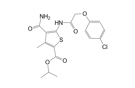 isopropyl 4-(aminocarbonyl)-5-{[(4-chlorophenoxy)acetyl]amino}-3-methyl-2-thiophenecarboxylate