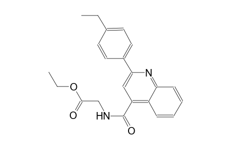 ethyl ({[2-(4-ethylphenyl)-4-quinolinyl]carbonyl}amino)acetate