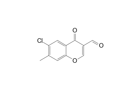 4H-1-Benzopyran-3-carboxaldehyde, 6-chloro-7-methyl-4-oxo-