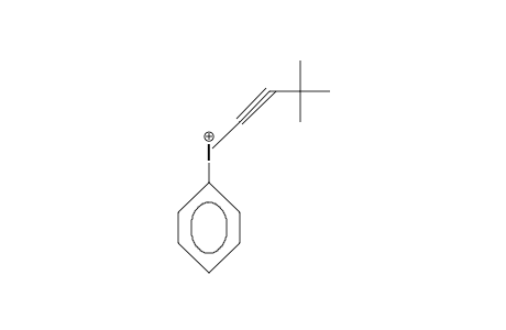 (3,3-Dimethyl-1-butynyl)-phenyl-iodonium cation