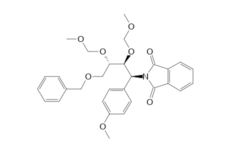 (1S,2S,3S)-4-(benzyloxy)-2,3-bis[(methoxymethyl)oxy]-1-(p-methoxyphenyl)-1-(1,3-dioxo-2-azindan-2-yl)butane