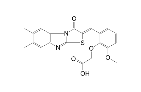 acetic acid, [2-[(Z)-(6,7-dimethyl-3-oxothiazolo[3,2-a]benzimidazol-2(3H)-ylidene)methyl]-6-methoxyphenoxy]-