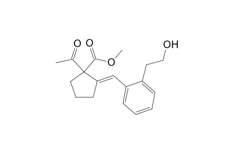 (E)-methyl 1-acetyl-2-(2-(2-hydroxyethyl)benzylidene)cyclopentanecarboxylate