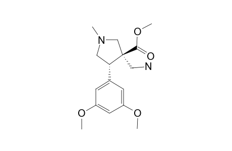(+/-)-METHYL-(3R,4S)-3-(AMINOMETHYL)-4-(3,5-DIMETHOXYPHENYL)-1-METHYL-PYRROLIDINE-3-CARBOXYLATE