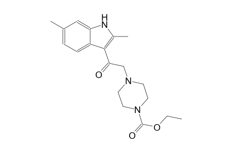 ethyl 4-[2-(2,6-dimethyl-1H-indol-3-yl)-2-oxoethyl]-1-piperazinecarboxylate