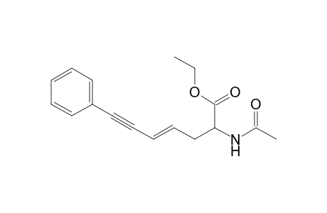 Ethyl E-2-acetamido-7-phenylhept-4-en-6-ynoate