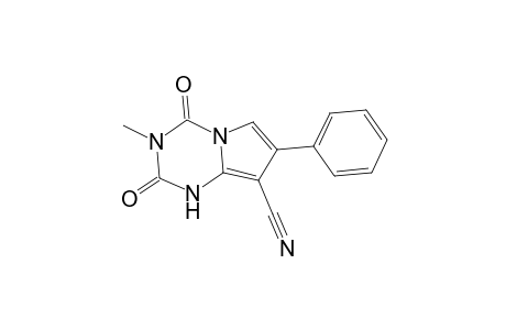 Pyrrolo[1,2-a]-1,3,5-triazine-8-carbonitrile, 1,2,3,4-tetrahydro-3-methyl-2,4-dioxo-7-phenyl-