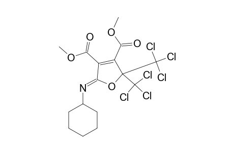 DIMETHYL-5-(CYCLOHEXYLIMINO)-2,2-BIS-(TRICHLOROMETHYL)-2,5-DIHYDROFURAN-3,4-DICARBOXYLATE
