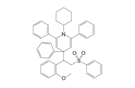 1-Cyclohexyl-4-(1-(2-methoxyphenyl)-2-(phenylsulfonyl)ethyl)-2,4,6-triphenyl-1,4-dihydropyridine