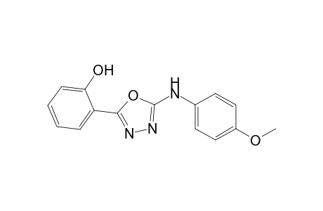 2-(2-Hydroxyphenyl)-5-(4-methoxyphenyl)amino-1,3,4-oxadiazole