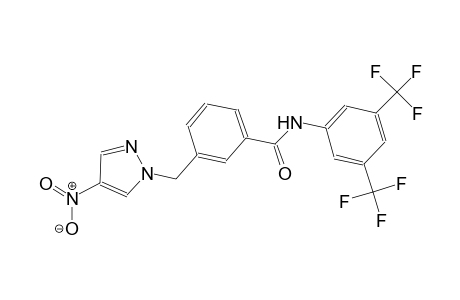 N-[3,5-bis(trifluoromethyl)phenyl]-3-[(4-nitro-1H-pyrazol-1-yl)methyl]benzamide