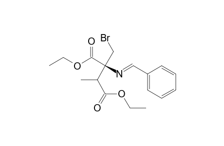 Aspartic acid, 2-(bromomethyl)-3-methyl-N-(phenylmethylene)-, diethyl ester