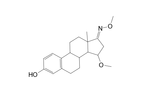 Estra-1,3,5(10)-trien-17-one, 3-hydroxy-15-methoxy-, o-methyloxime, (15.beta.)-