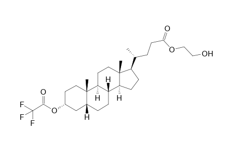 3.alpha.-Trifluoroacetoxy-5.beta.-cholan-24-oic acid ethylene glycol mono ester