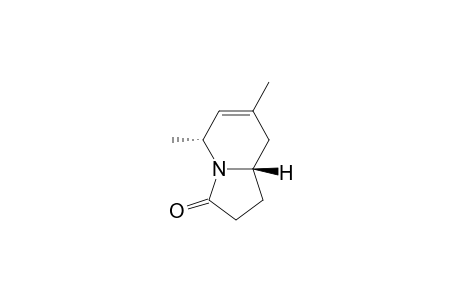 3(2H)-Indolizinone, 1,5,8,8a-tetrahydro-5,7-dimethyl-, trans-(.+-.)-