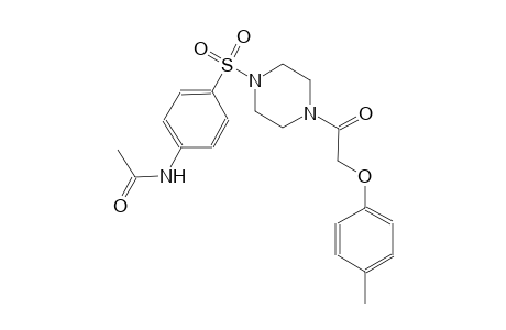 acetamide, N-[4-[[4-[2-(4-methylphenoxy)acetyl]-1-piperazinyl]sulfonyl]phenyl]-