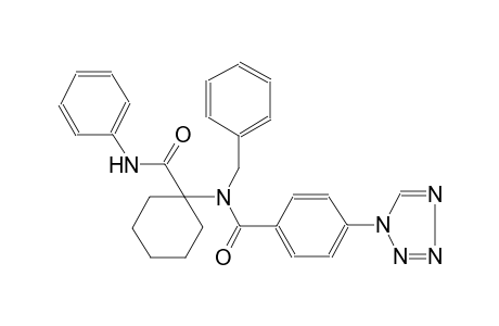N-[1-(anilinocarbonyl)cyclohexyl]-N-benzyl-4-(1H-tetraazol-1-yl)benzamide