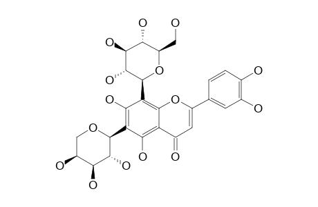 ISOCARLINOSIDE;LUTEOLIN-6-C-ALPHA-L-ARABINOPYRANOSYL-8-C-BETA-D-GLUCOPYRANOSIDE