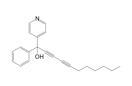 1-Phenyl-1-(4-pyridyl)-2,4-undecadiyn-1-ol