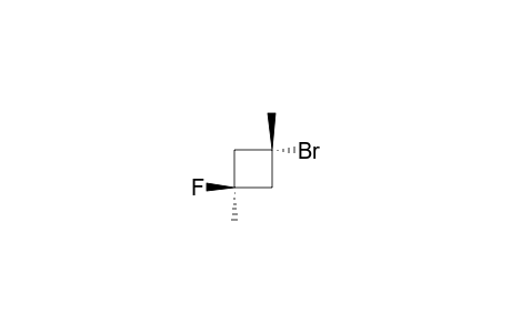 Cyclobutane, 1-bromo-3-fluoro-1,3-dimethyl-, trans-