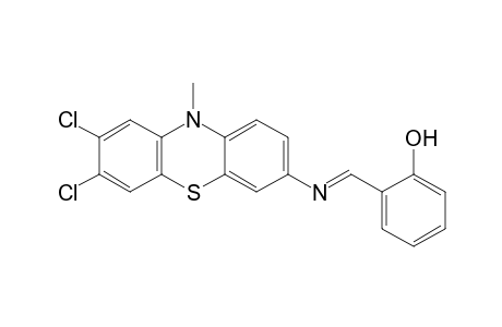 Phenol, 2-[[(7,8-dichloro-10-methyl-10H-phenothiazin-3-yl)imino]methyl]-