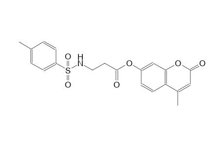 4-methyl-2-oxo-2H-chromen-7-yl 3-{[(4-methylphenyl)sulfonyl]amino}propanoate
