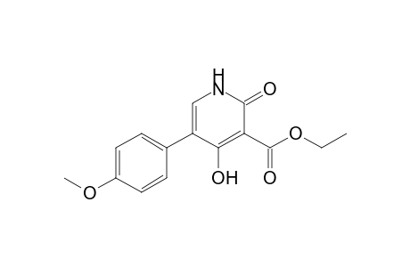 3-carboethoxy-4-hydroxy-5-(p-methoxyphenyl)-2-(1h)-pyridone