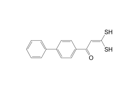 2-Propen-1-one, 1-[1,1'-biphenyl]-4-yl-3,3-dimercapto-