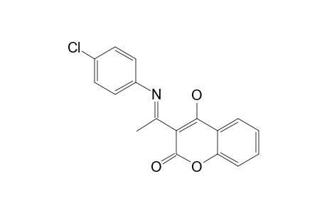4-HYDROXY-3-[1-(PARA-CHLOROPHENYLIMINO)-ETHYL]-2H-CHROMEN-2-ONE