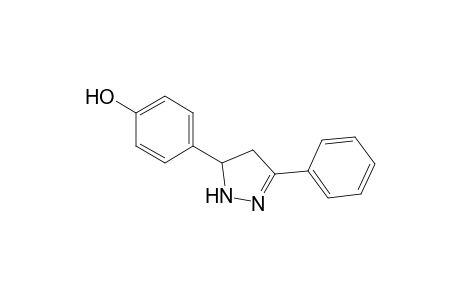 4-(3-phenyl-4,5-dihydro-1H-pyrazol-5-yl)phenol