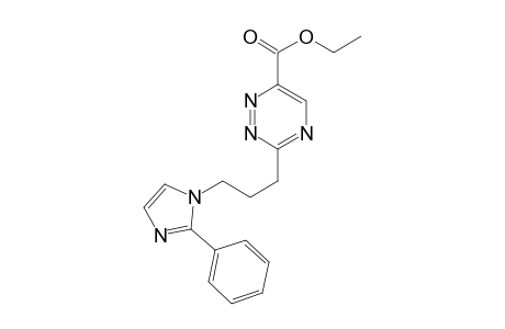 Ethyl 3-(3-(2-phenylimidazol-1-yl)pyopyl)-1,2,4-triazine-5-carboxylate