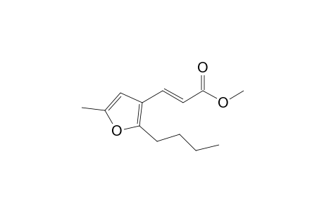 2-Butyl-3-(E-2'-methoxycarbonylethenyl)-5-methylfuran