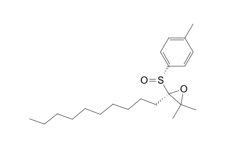 Oxirane, 2-decyl-3,3-dimethyl-2-[(4-methylphenyl)sulfinyl]-, [R-(R*,R*)]-
