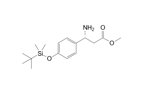 (3R)-3-amino-3-[4-[tert-butyl(dimethyl)silyl]oxyphenyl]propanoic acid methyl ester