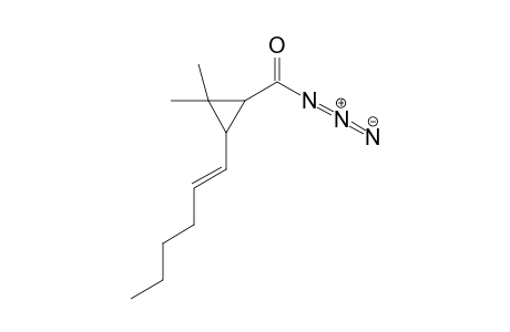 3-(Hex-1'-enyl)cyclopropane-2,2-dimethylcyclopropane-1-carbonyl azide