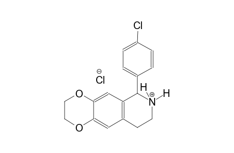 [1,4]dioxino[2,3-g]isoquinolinium, 6-(4-chlorophenyl)-2,3,6,7,8,9-hexahydro-, chloride